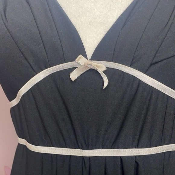 Marylin Monroe Intimates Slip Dress with Grey Bow Detail - Picture 2 of 5